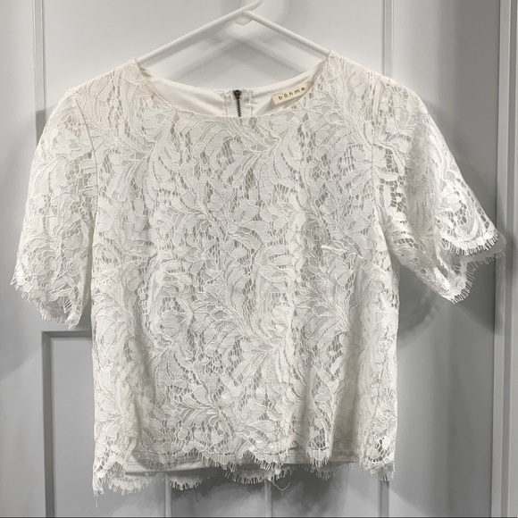 bohme Tops - Bohme white lace top. Size small, great condition
